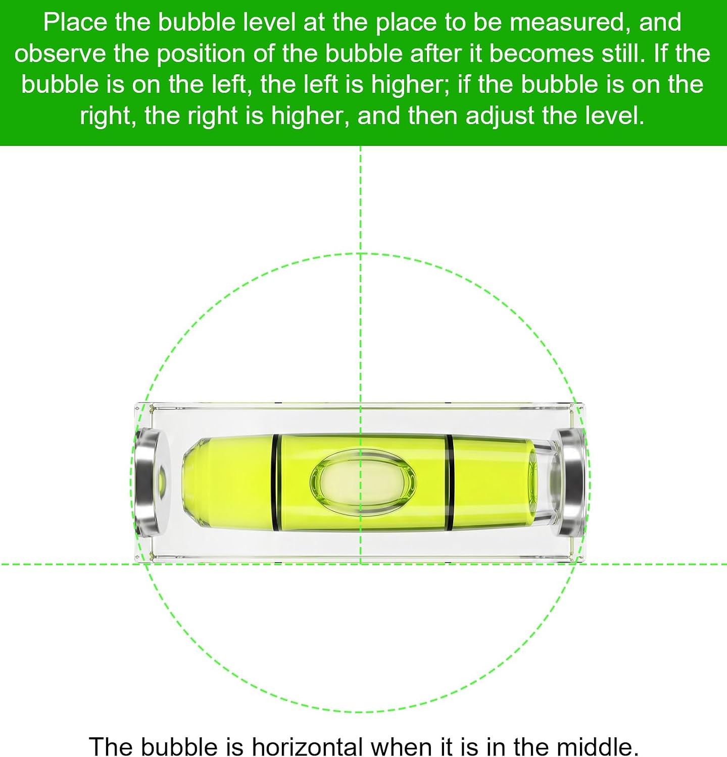 6 Pcs Mini Bubble Level Small Round Square Spirit Level Target Surface Tripod
