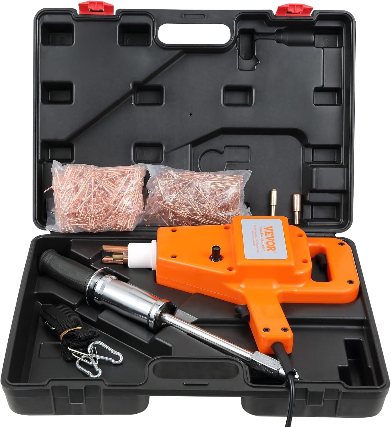 1600A Auto Body Dent Repair Kit 800VA Electric Stud Welder Gun w/ Puller Hammer