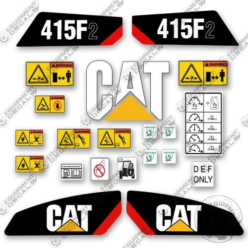 Fits Caterpillar 415F2 Decal Kit Backhoe Decal Kit Equipment Decals - 3M Vinyl!
