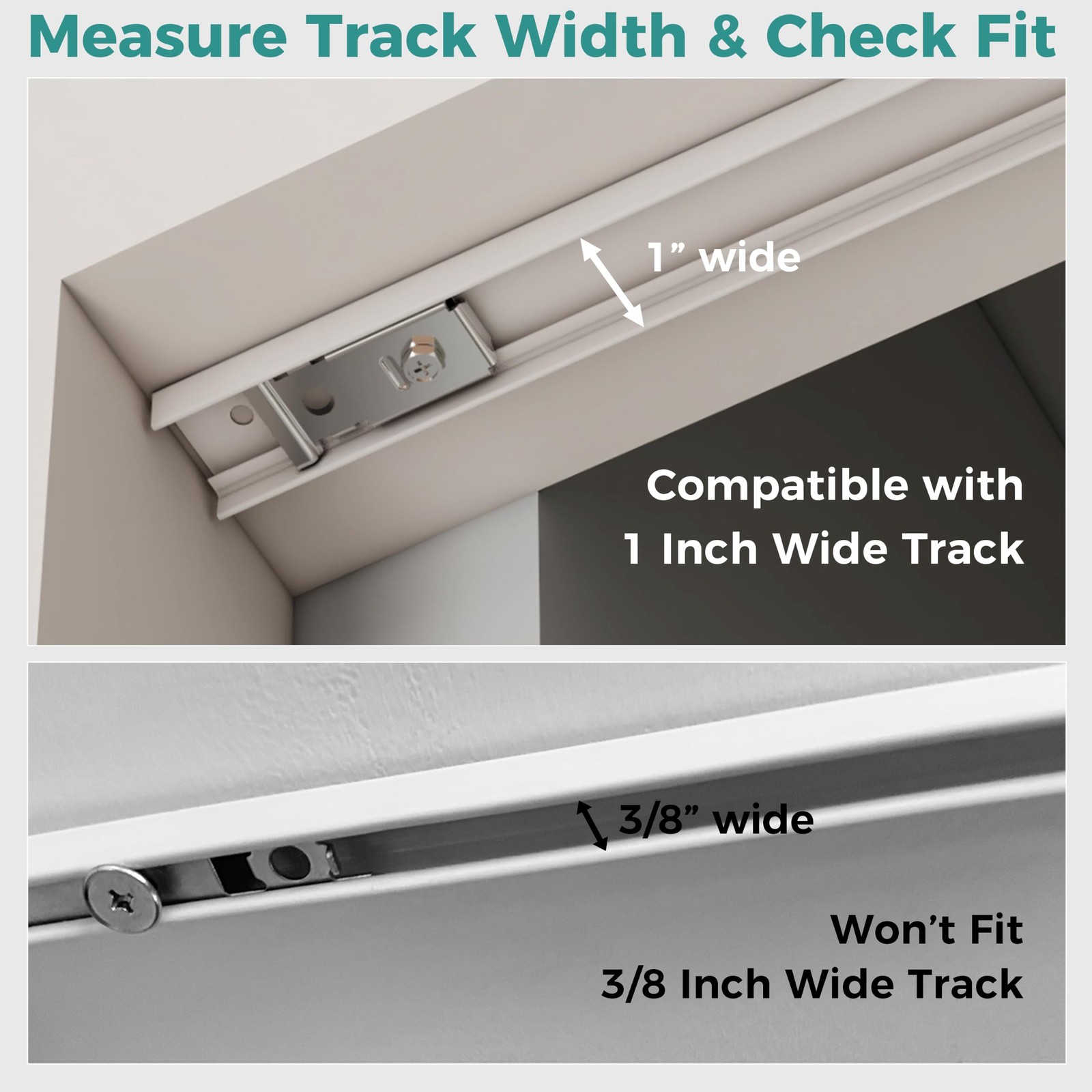 Closet Bifold Door Hardware Kit, Folding Only, White
