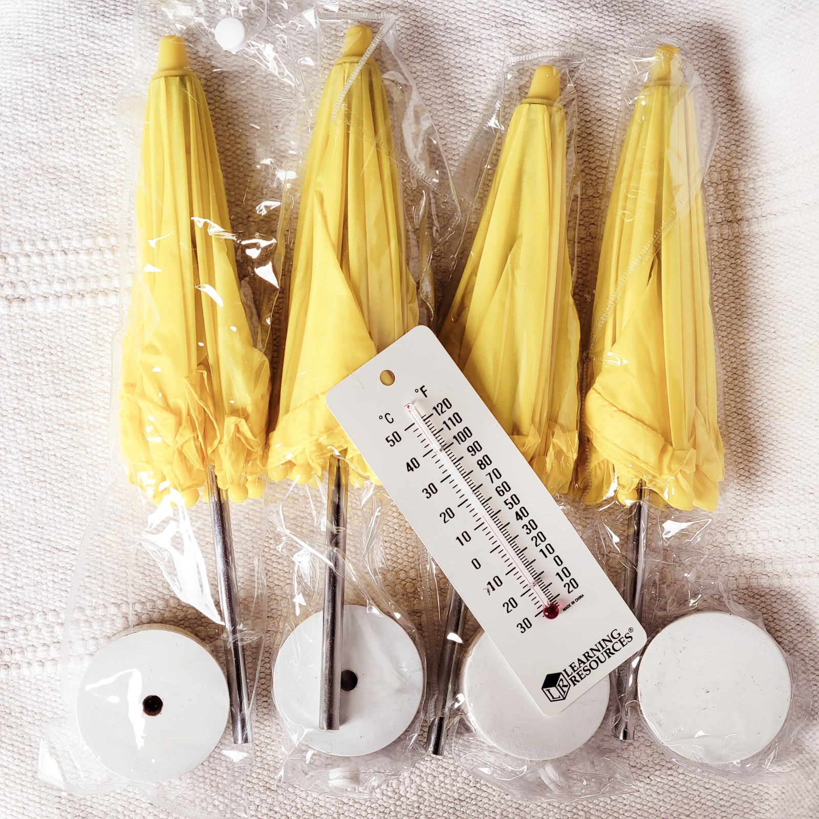 Preschool Weather Station Science Educational Activity Umbrellas Thermometer