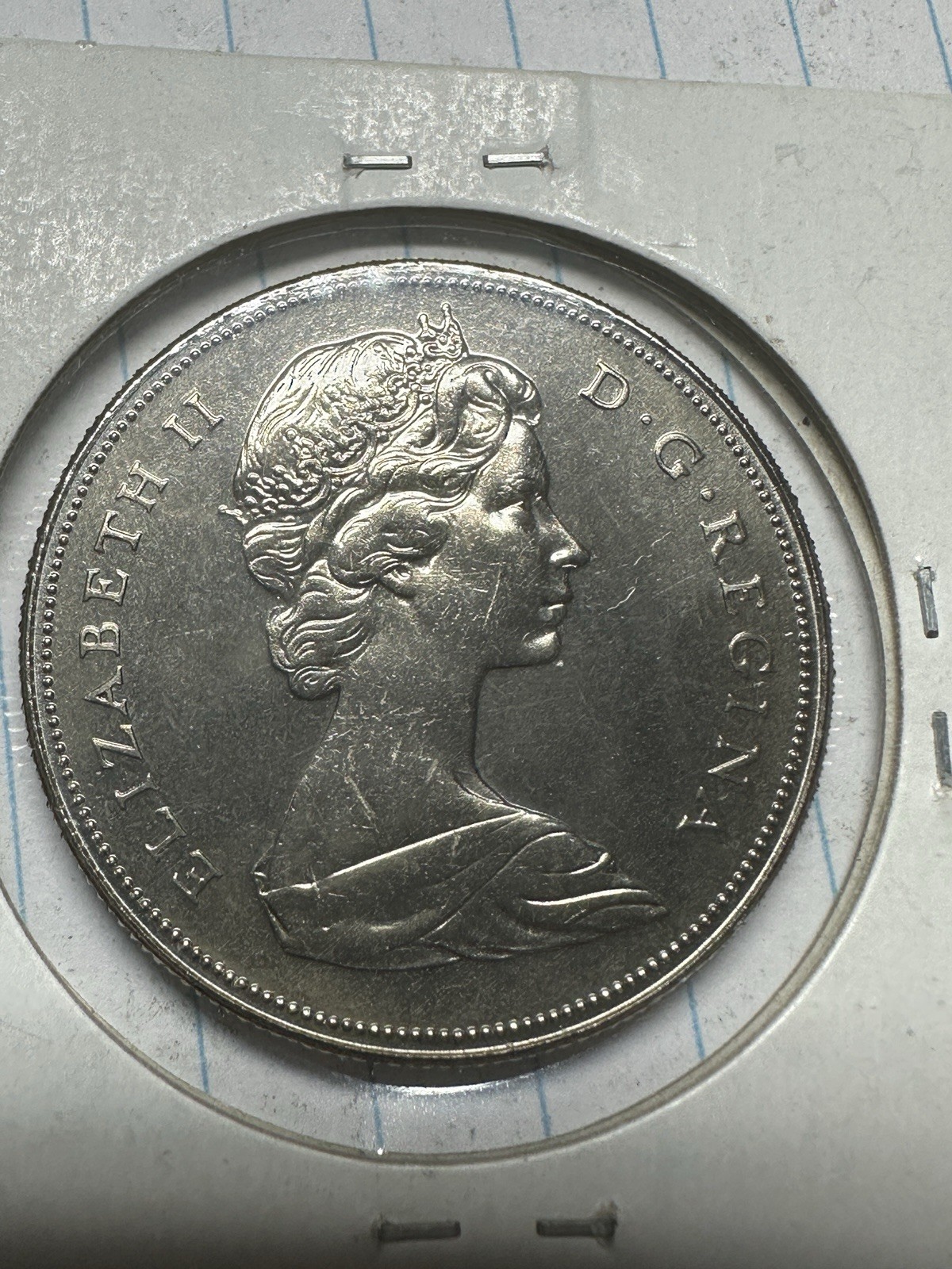 Canada 1968 large dollar $1 Voyageur Nickel