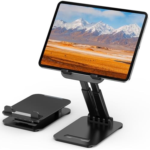 Tablet Stand for iPad Holder, Adjustable Tablet Holder for Desk | Foldable