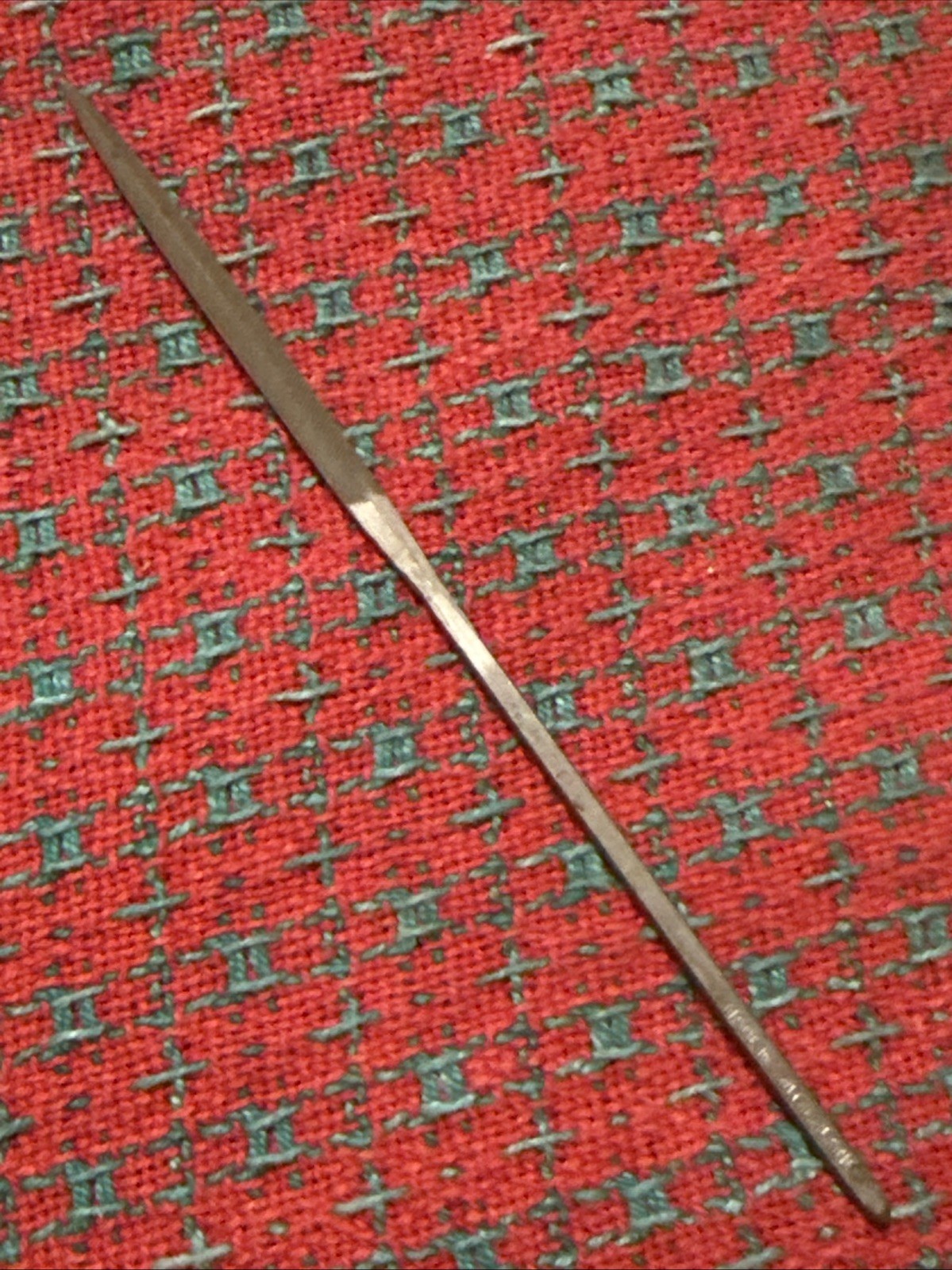 Vintage Grobet Needle File O Cut Feathering rhomboidal Valorbe Swiss NOS