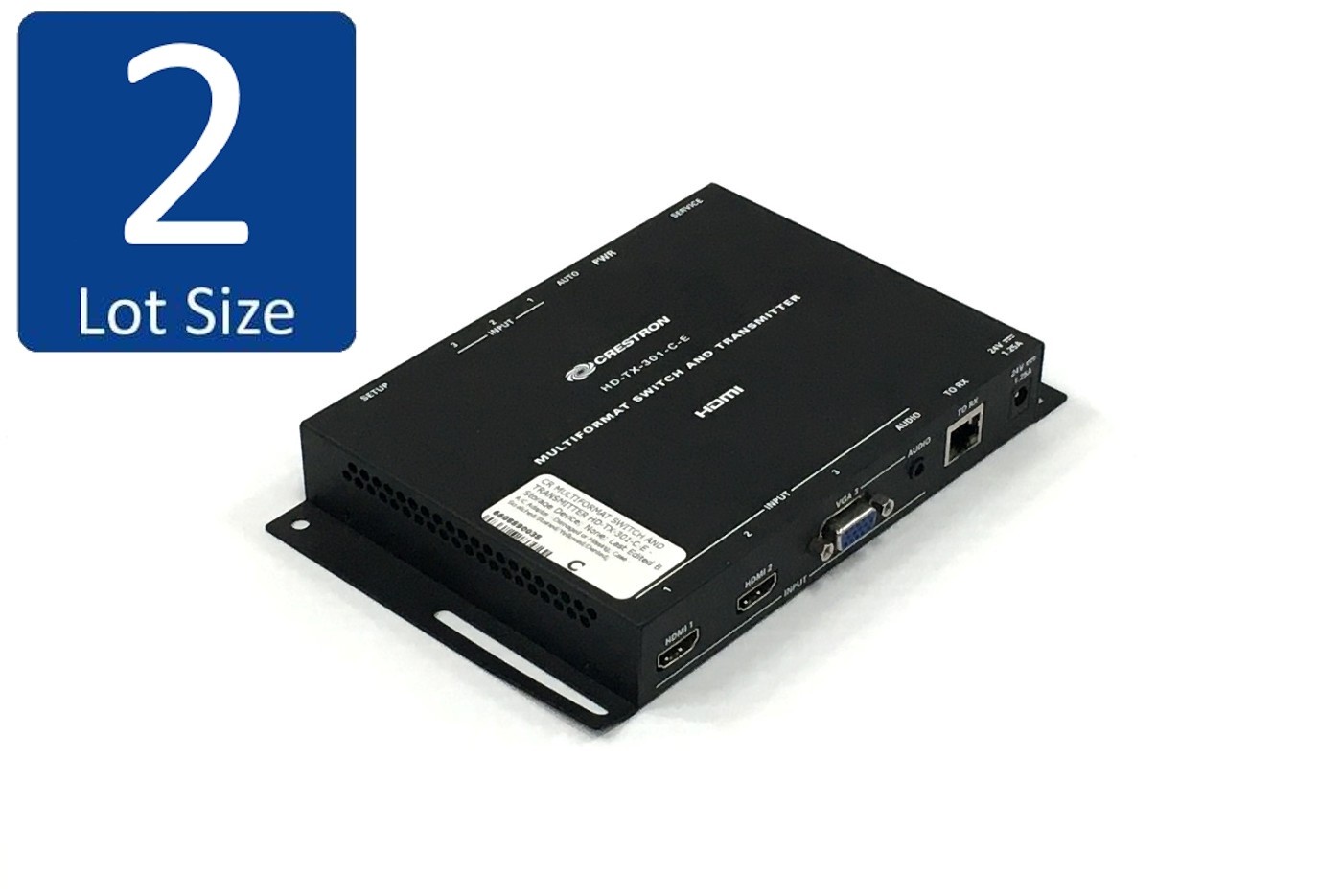 Lot of 2 Crestron HD-TX-301-C-E Multiformat Switch & Transmitter 6510376