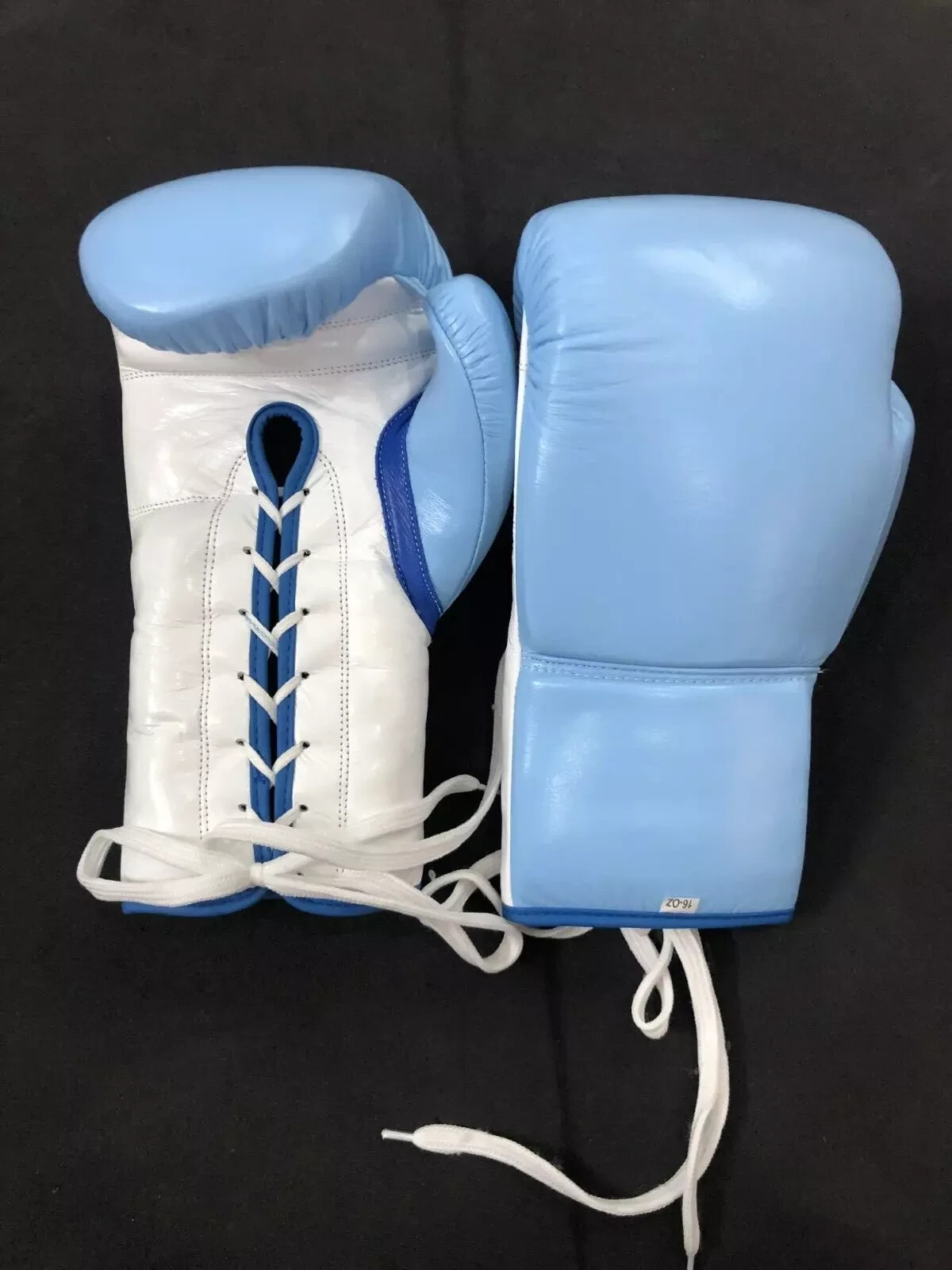 Custom Made Leather Boxing Gloves Personalized 14oz 16oz 12oz 10oz 8oz Sky Blue