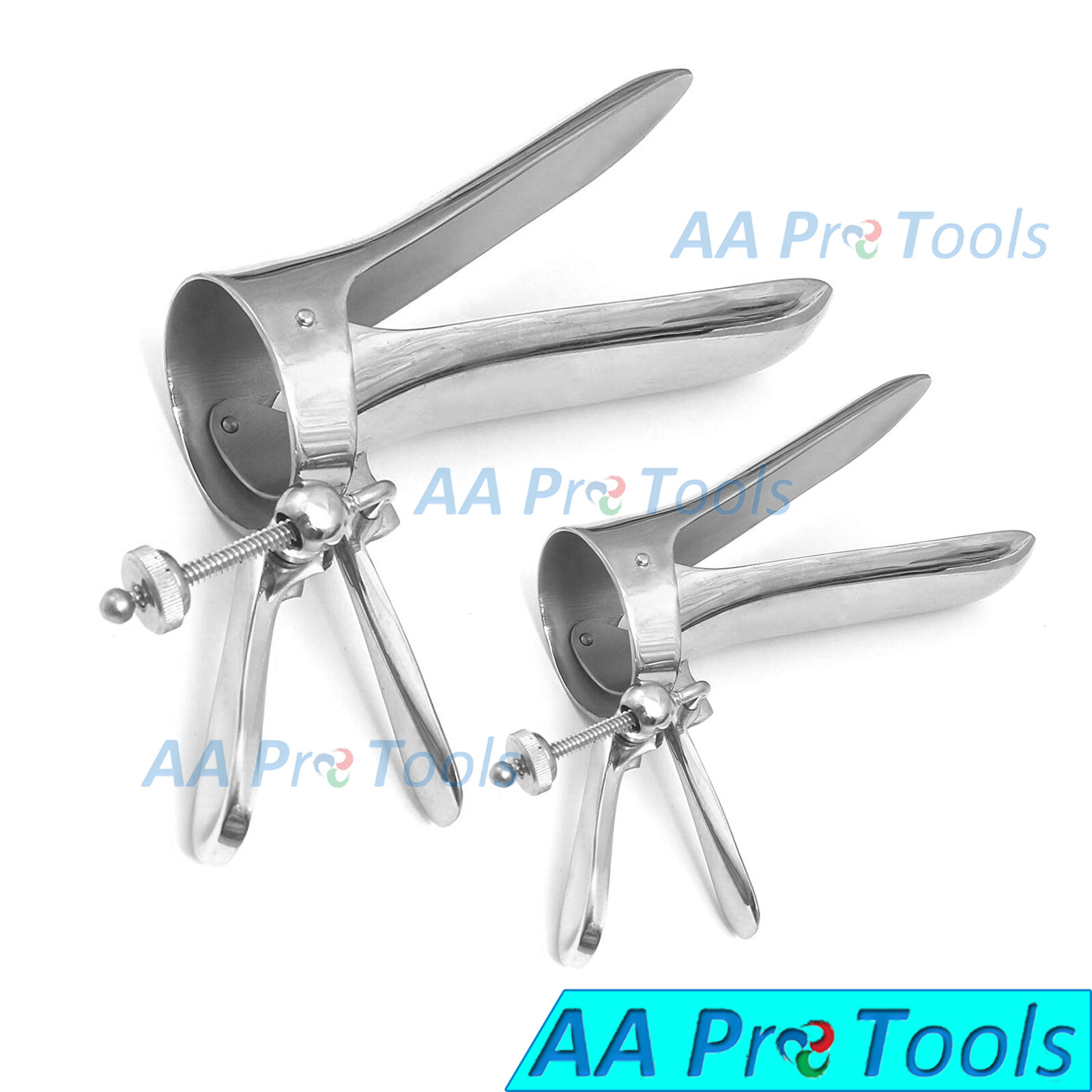 Large - Small Speculum CUSCO Vaginal Gynecology Women Doctor Hospital 2-Pcs