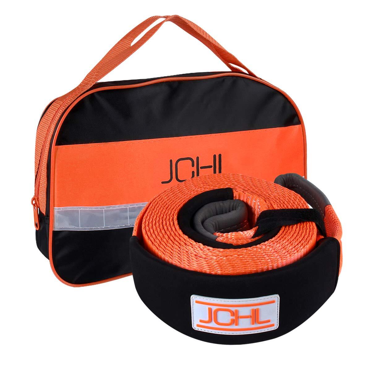 JCHL Recovery Tow Strap Heavy Duty Polyester Recovery Strap 3" x20ft 35000LBS