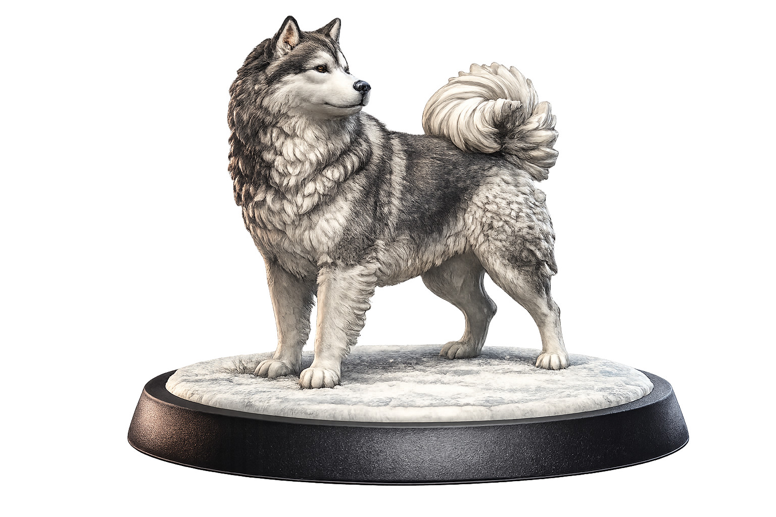 Dungeons & Dragons - HD Resin Print Druid Wildshape - Dog - Alaskan Malamute