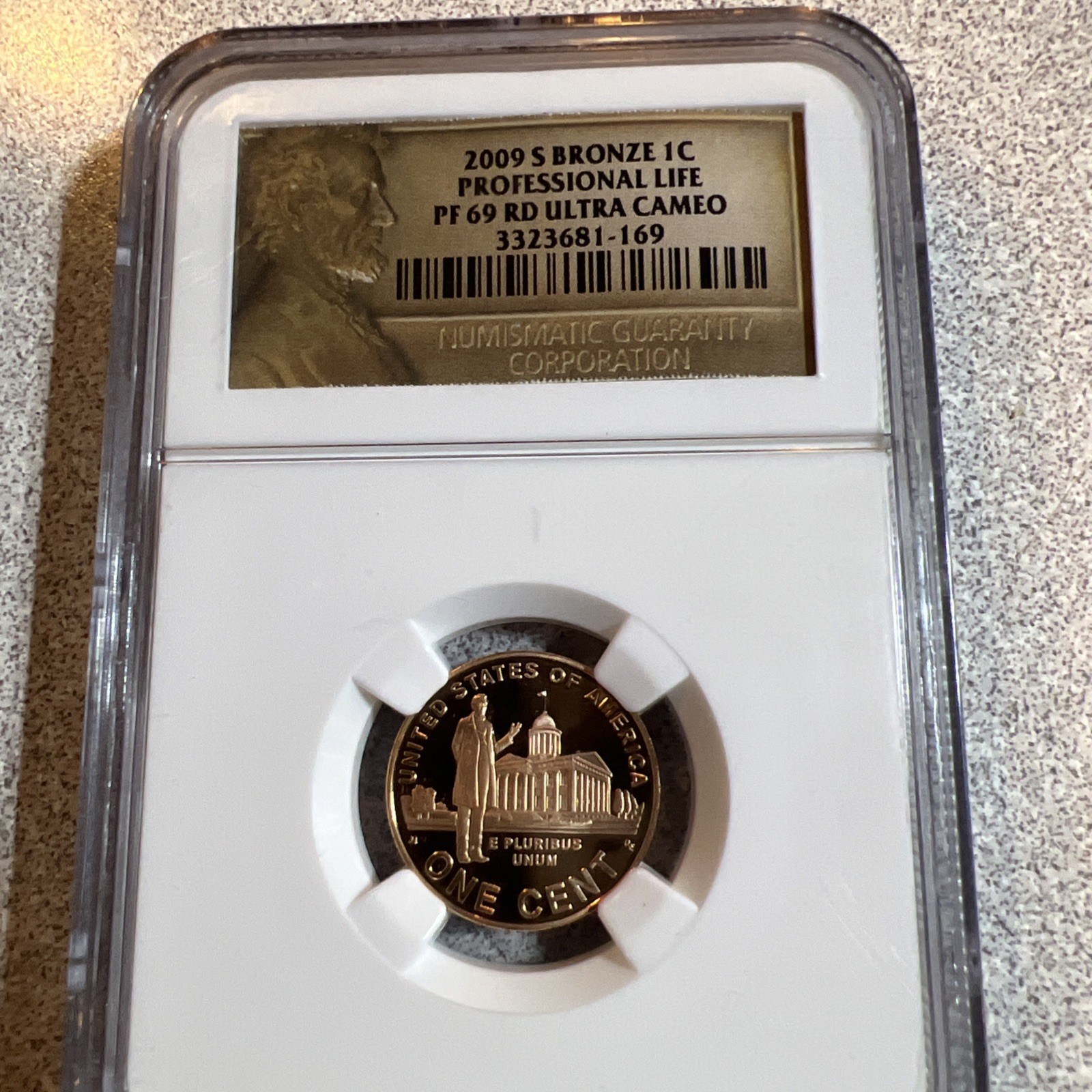 2009 S Bronze Lincoln Cent 1C Professional Life PF69 RD Ultra Cameo