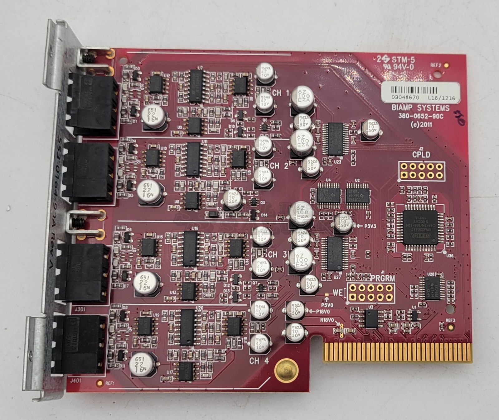 BIAMP Systems Tesira 380-0652-90C SOC-4 Interface Module