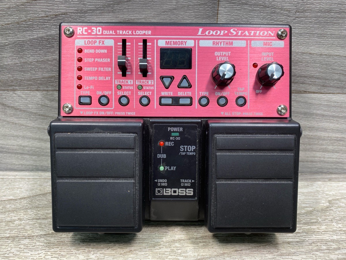 Boss RC-30 Dual Track Loop Station Guitar Effects Pedal Red (A1D029204)
