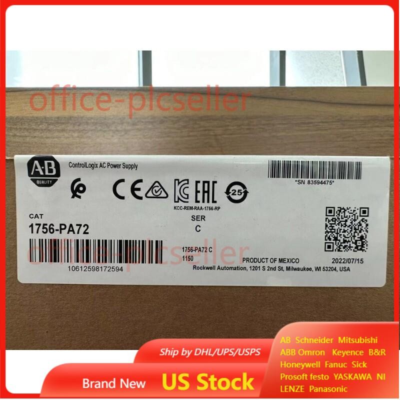 1756-PA72  New Sealed AB ControlLogix AC Power Supply 1756PA72 US Free Tax