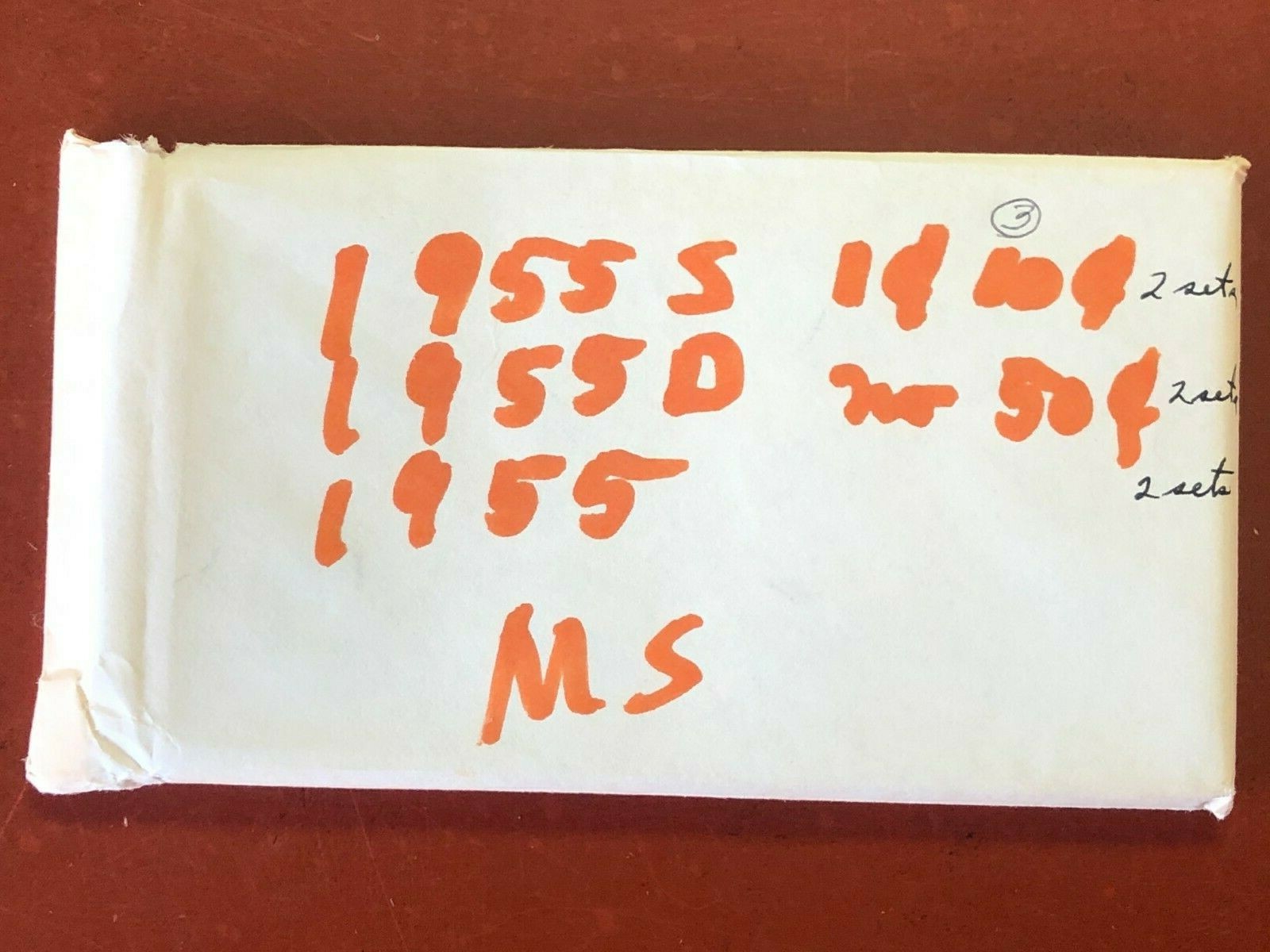 1955 U.S. Complete Original Naturally Toned Double Mint Set 22 Coins 12 Silver