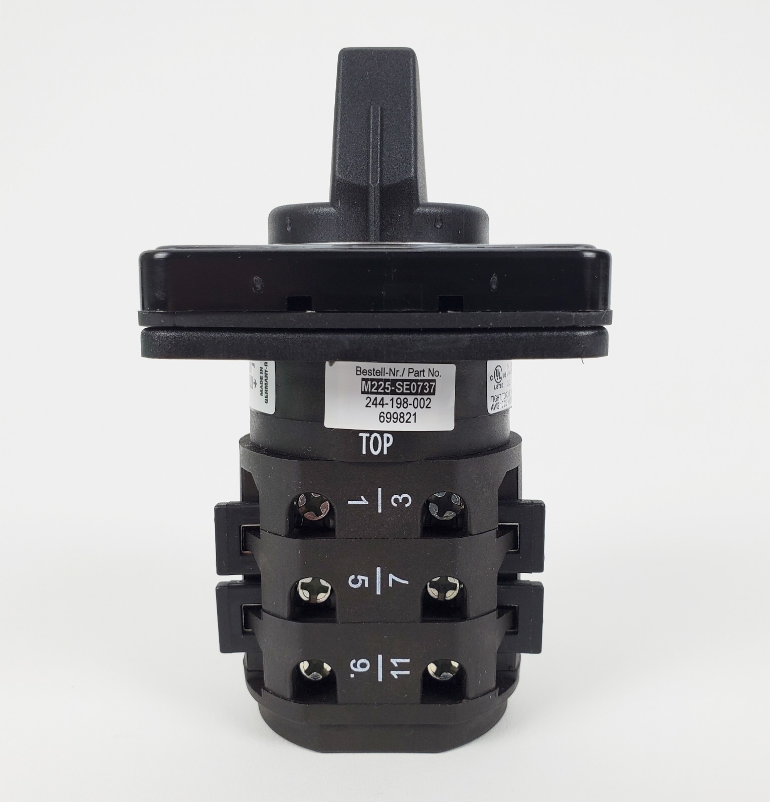 Salzer M225-SE0737 Rotary Cam Switch, New!