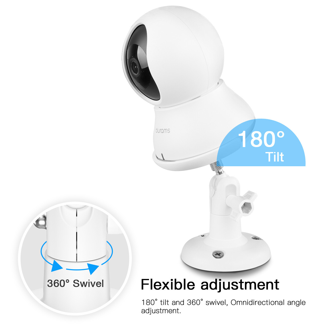 HOLACA 360° Adjustable Wall Mount for blurams Dome Lite 2/A31 camera