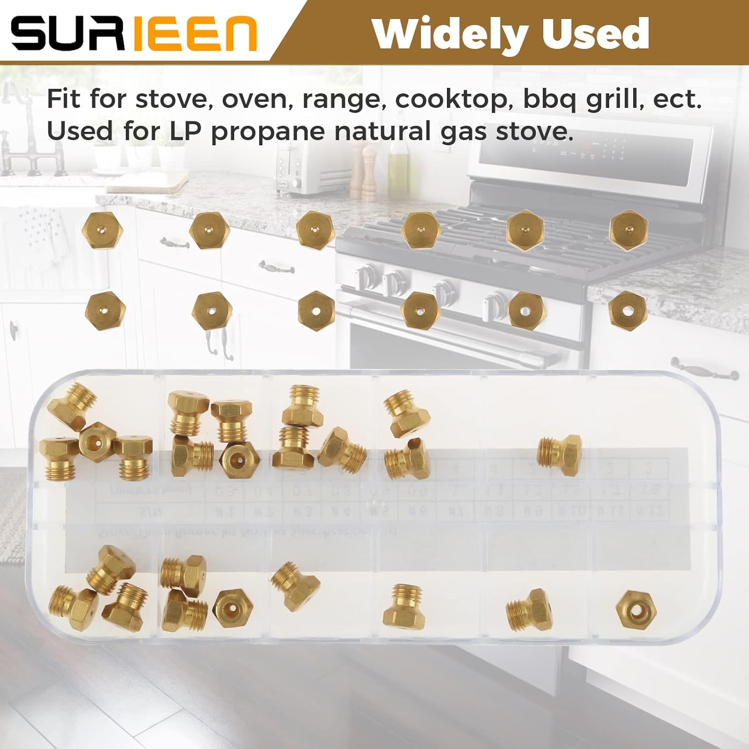 Range Stove Oven Orifice Conversion Kit, Natural Gas to Propane Conversion Kit,