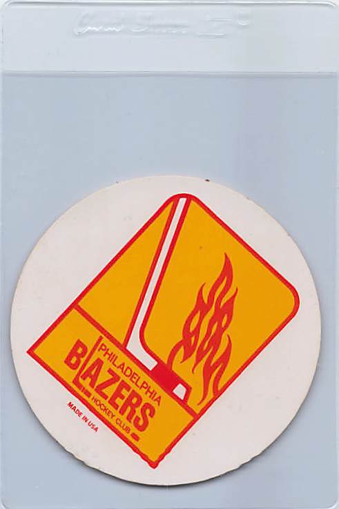 1972/73 Philadelphia Blazers Hockey Club 3" Sticker Decal *5635
