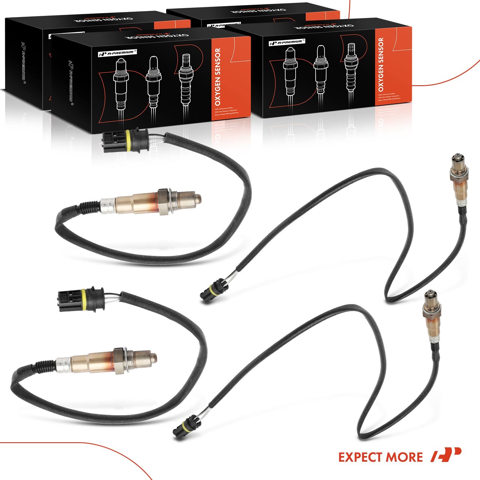 4x O2 Oxygen Sensor Upstream & Downstream for Mercedes-Benz E320 E500 ML500 R500