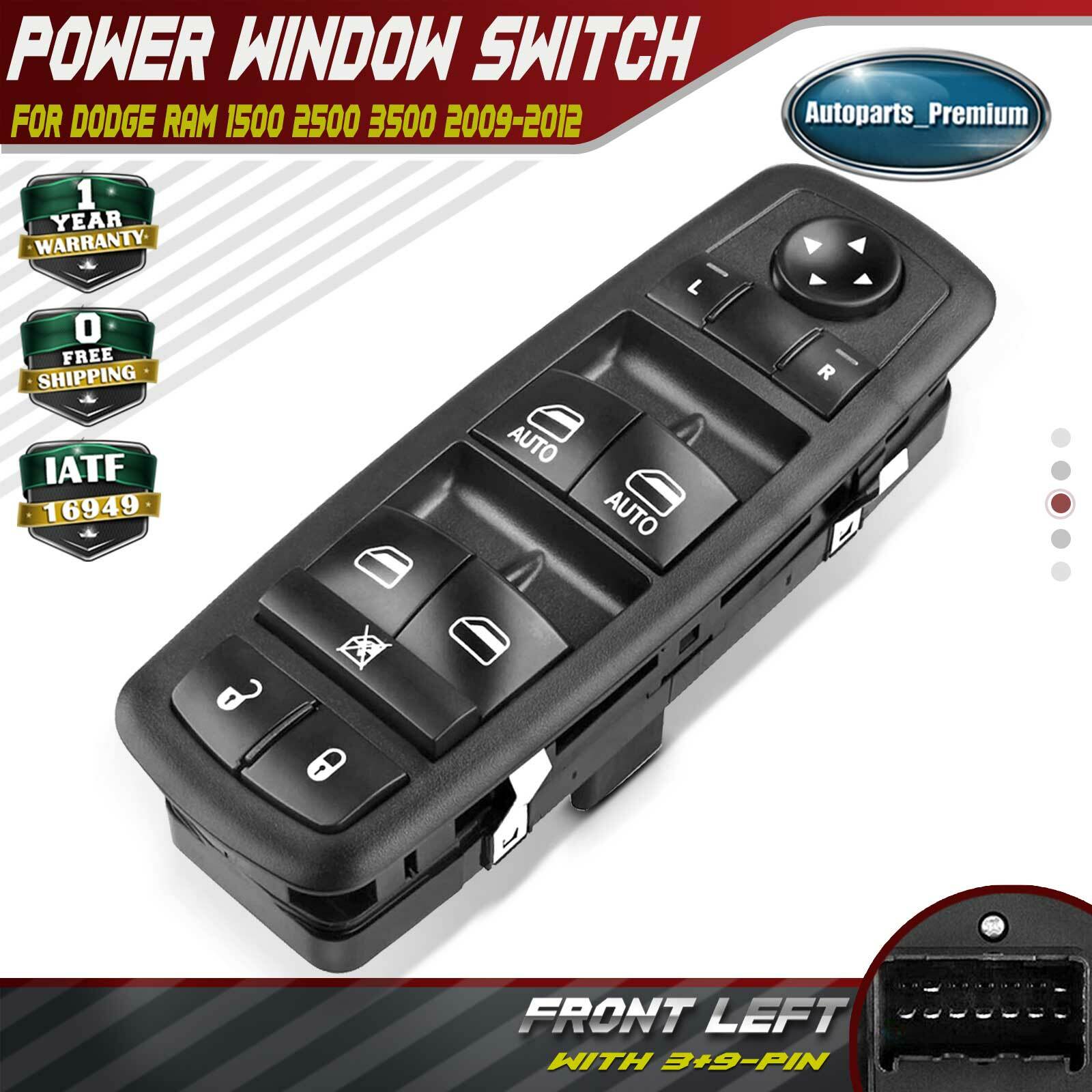 Front Driver Master Power Window Switch for Dodge Ram 1500 2500 3500 2009-2012