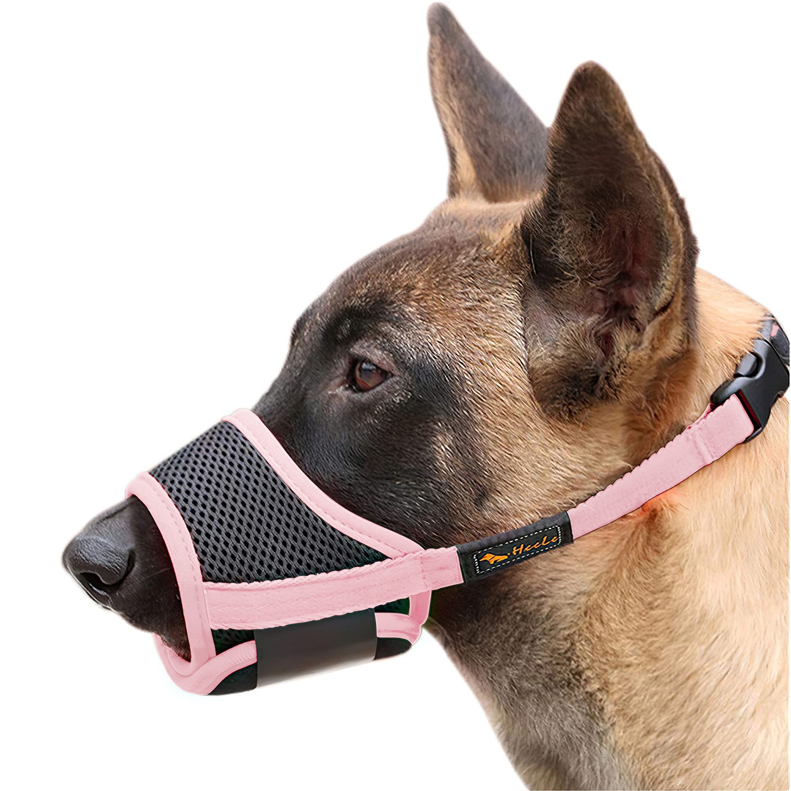 Dog Muzzle Nylon Soft Anti-Biting Barking SecureMesh Breathable Pets Muzzle f...