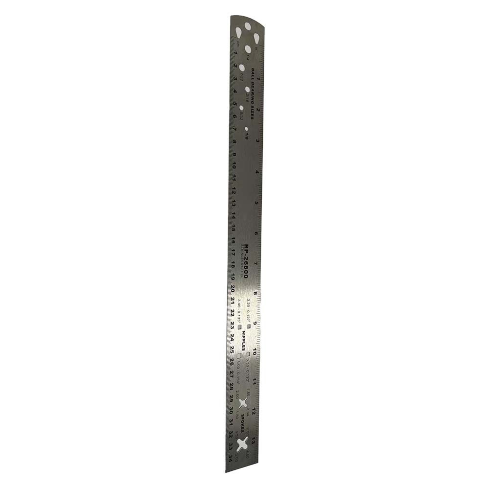 Stainless Steel Spoke Ruler for Precise Measurements and Long Term Use