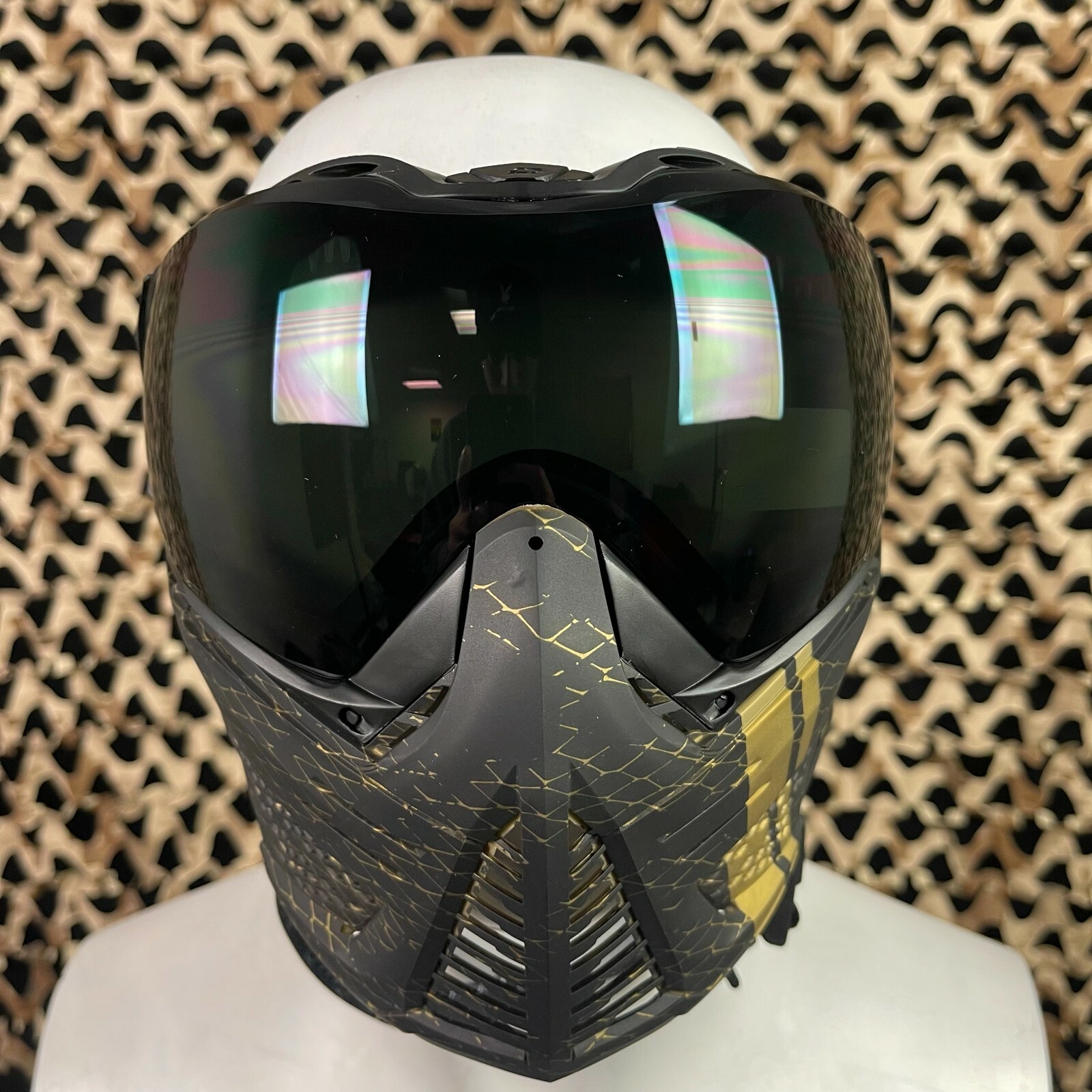 NEW Push Unite Paintball Mask - VPR Gold w/ Smoke Lens
