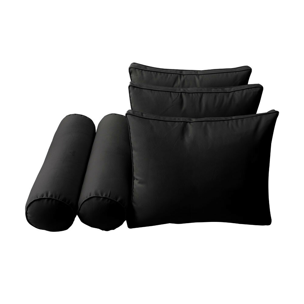 |SLIPCOVER ONLY|S3 Daybed Mattress Bolster Backrest Covers Piped Trim Full AD109