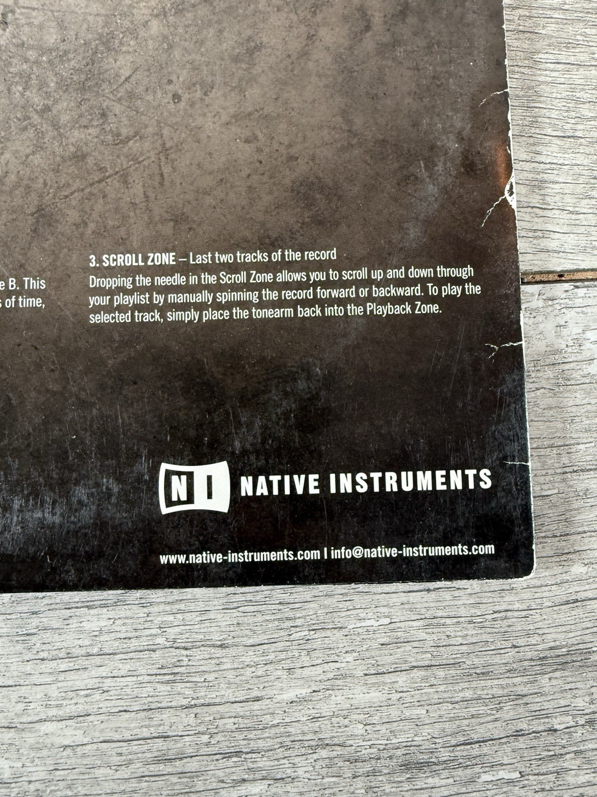 NATIVE INSTRUMENTS TRAKTOR SCRATCH CONTROL VINYL 12" BLACK - 2007