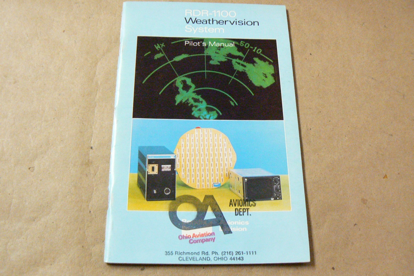 Bendix RDR-1100 Weathervision System Pilot's Manual