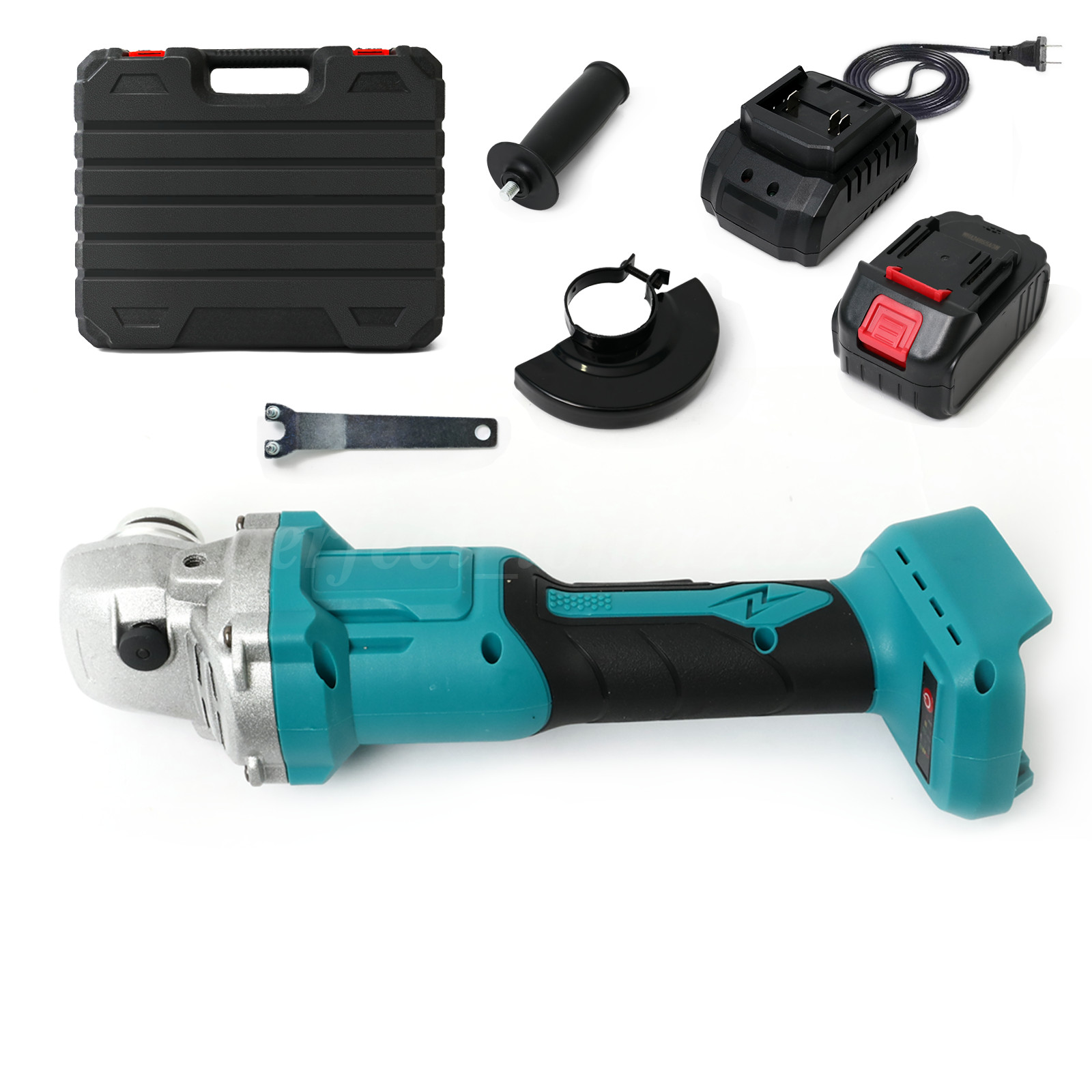 4 Inch 21V Cordless Angle Grinder, Compact Multi Function Power Tool Kit