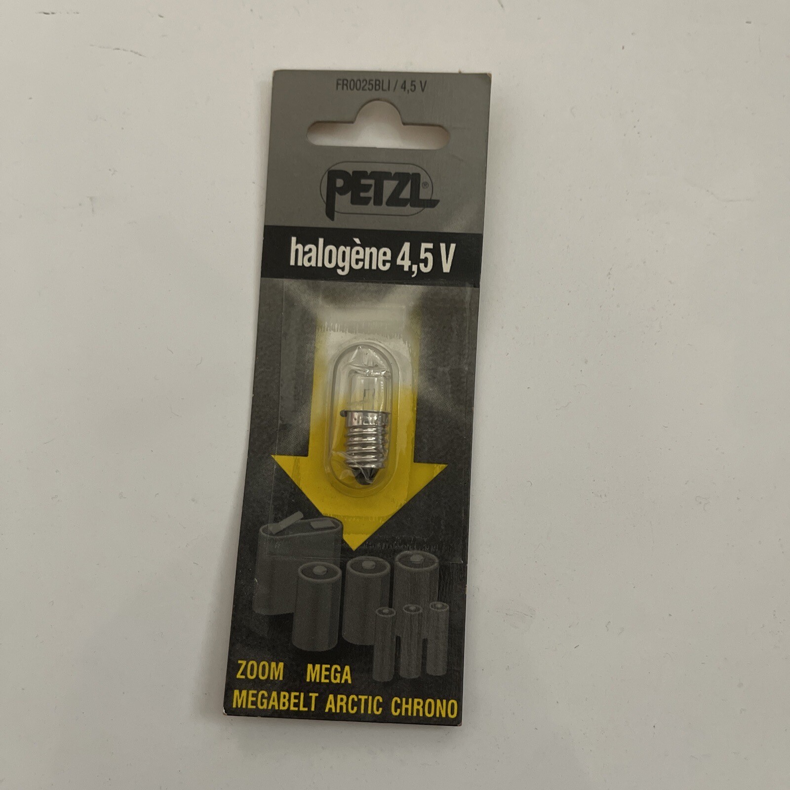 Petzl Halogene Halogen Bulb  4.5 V  FR0025BLI Zoom Mega Megabelt Arctic Chrono