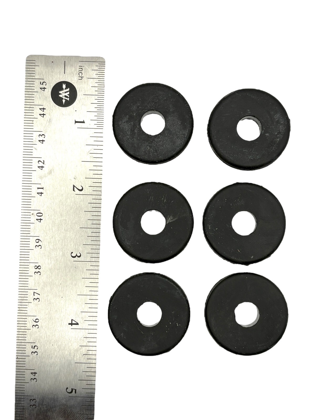 Rubber Grommet to fit 1" Hole in 1/16" Thick Panel - 3/8" Inner Diameter