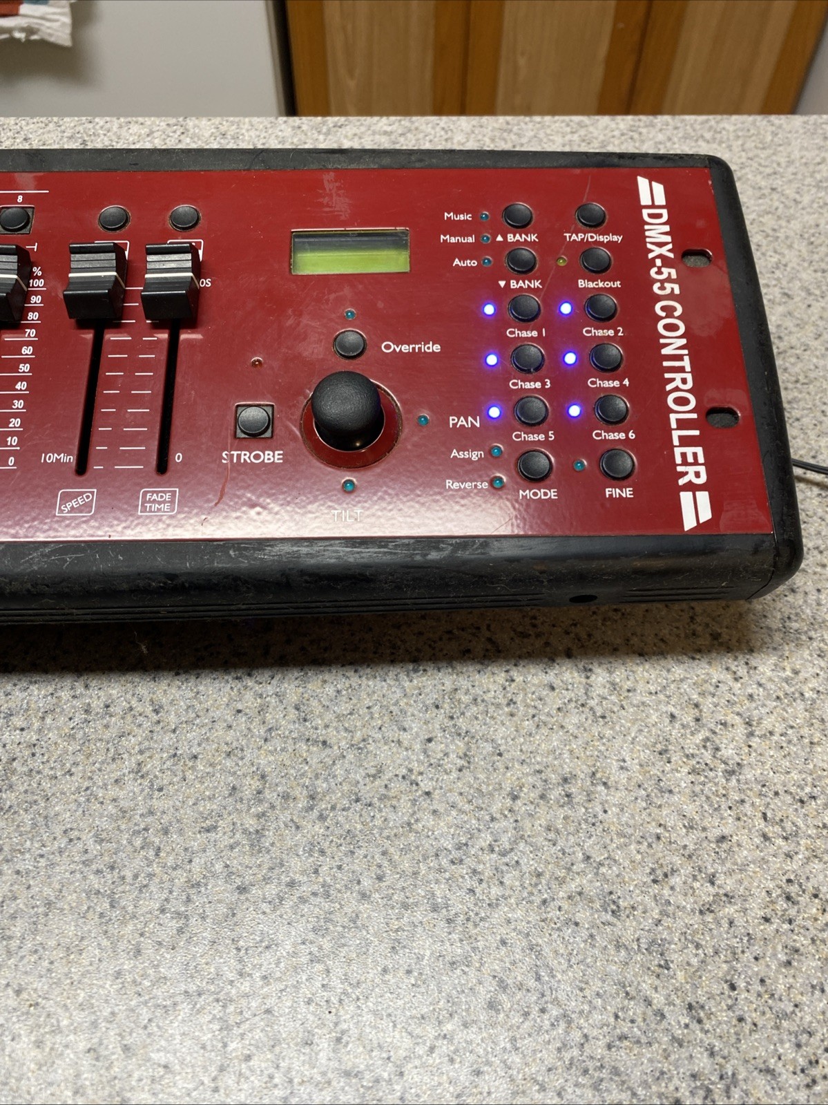 Chauvet DMX-55 Lighting Controller Mixing Desk With MIDI. Rack Mount Powers Up