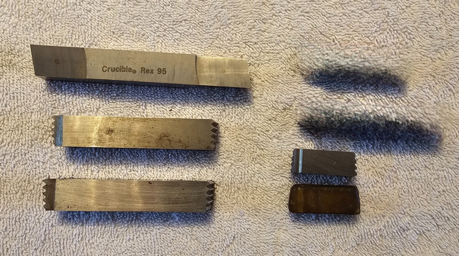 19 NEW AND USED LATHE HSS CUTTING TOOLS VARIOUS SIZES