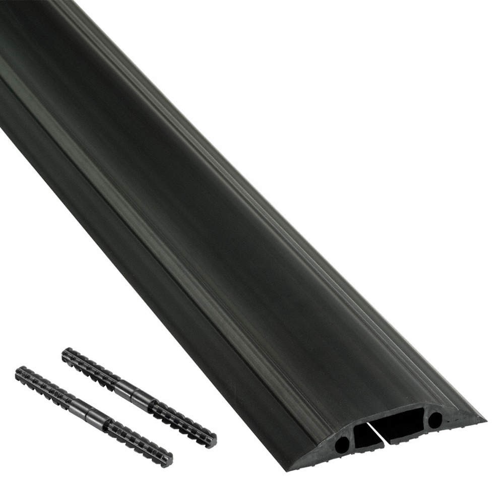 D-LINE US/FC83B Floor Cable Cover,1 Channel,6 ft. 19RZ86