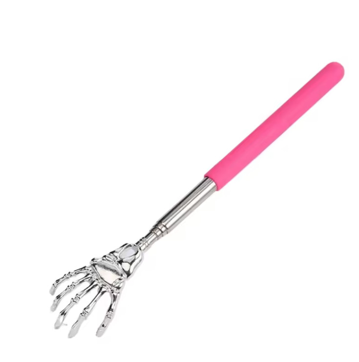 Telescopic Stainless Steel Back Scratcher – Extendable Massager for Itch Relief