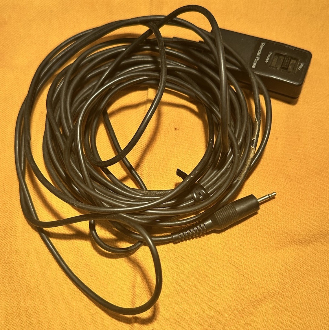 Camera Remote Play / Pause Switch VCR Cord Vintage
