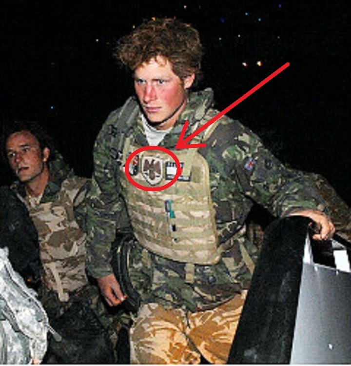 PRINCE HARRY in AFGHANISTAN 2008 vêlkrö PATCH: Guard Battalion Patch of Estonia