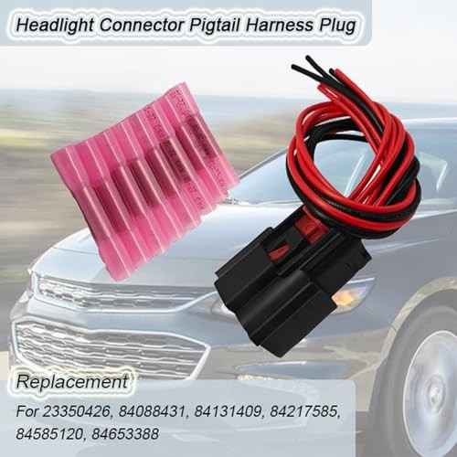 Headlight Connector Pigtail Harness Plug for Chevrolet Malibu 2016 2017 2018