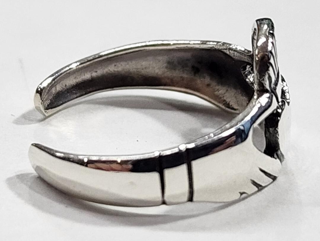 Claddagh Toe Ring Adjustable 925 Sterling Silver Irish