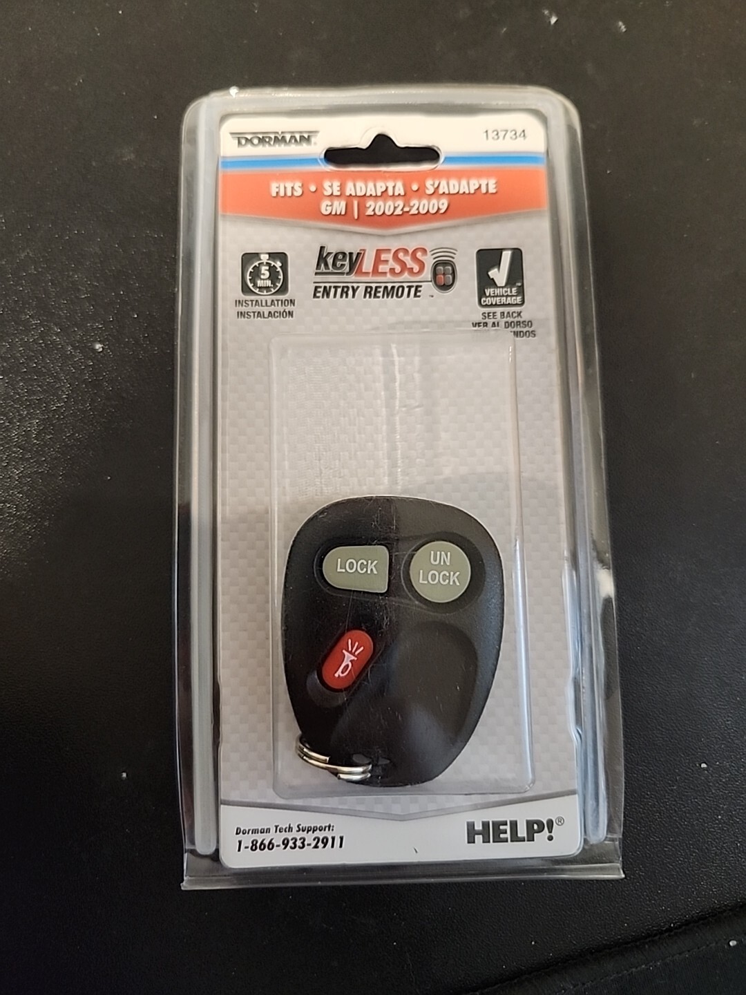 DORMAN 13734 KEYLESS ENTRY REMOTE FOB 2002 - 2009 GM TRAILBLAZER Envoy Rainier +