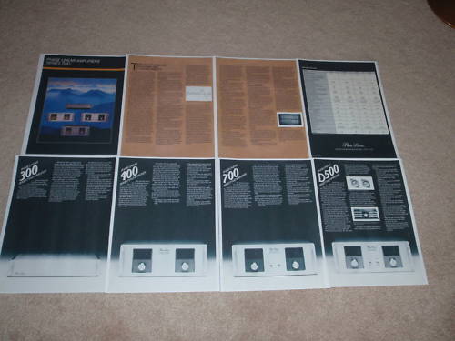 Phase Linear Series II Amps Brochure,700,500,400, 8 pgs