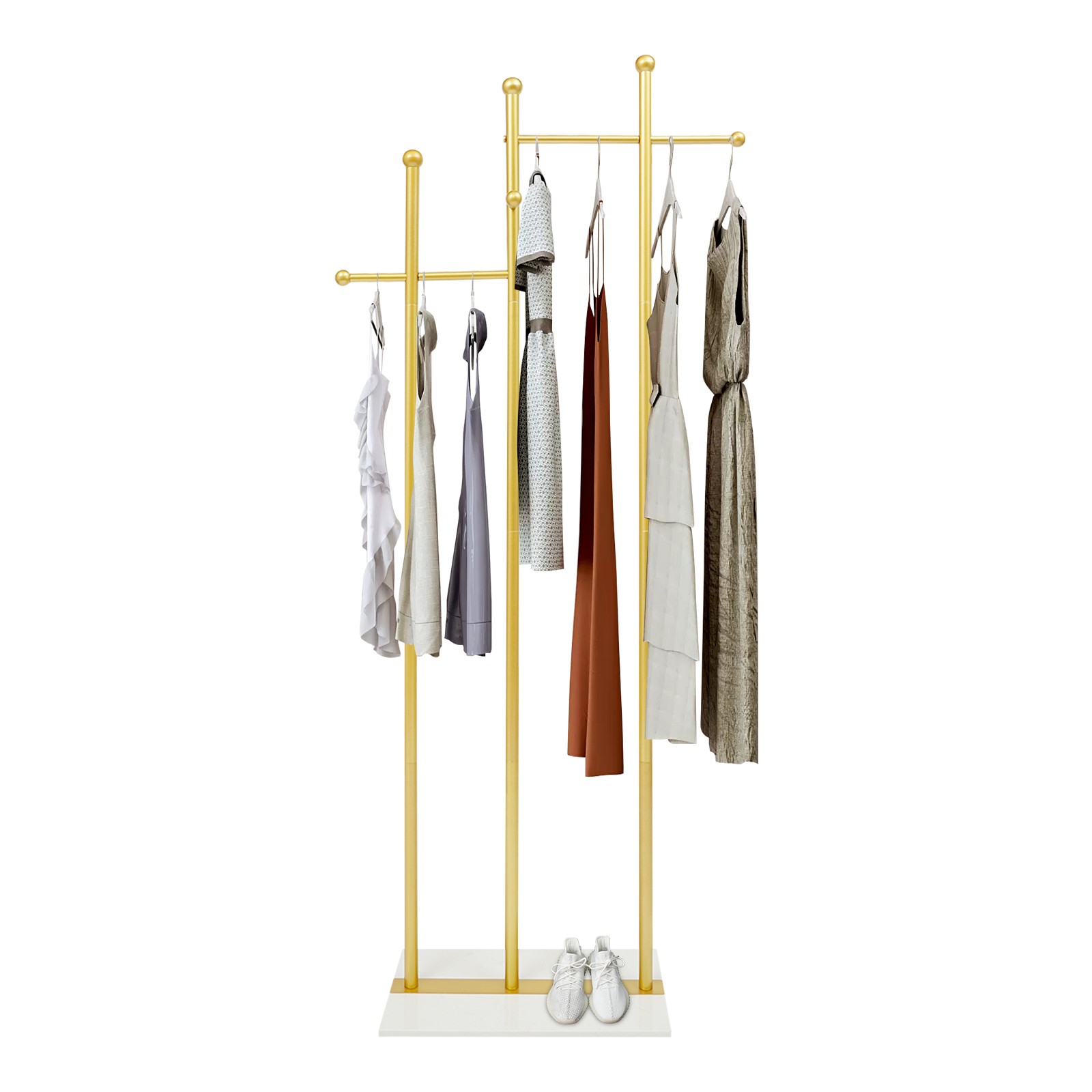 Clothes Rack Standing Clothes Rack With Marble Base Garment Rack For Hanging