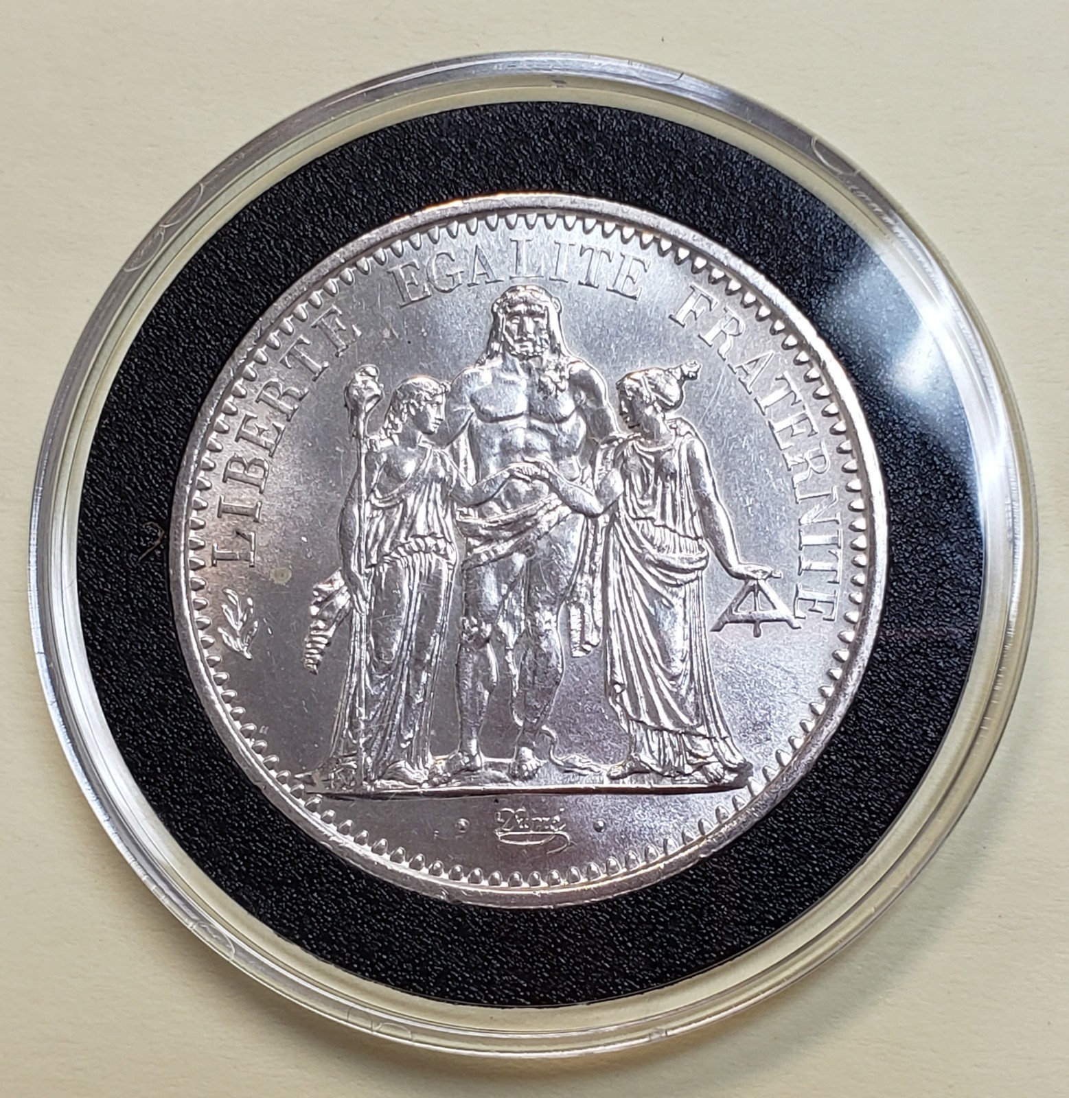 1965-73 France Silver 10 Franc Hercules Brilliant Uncirculated .900 Fine Silver