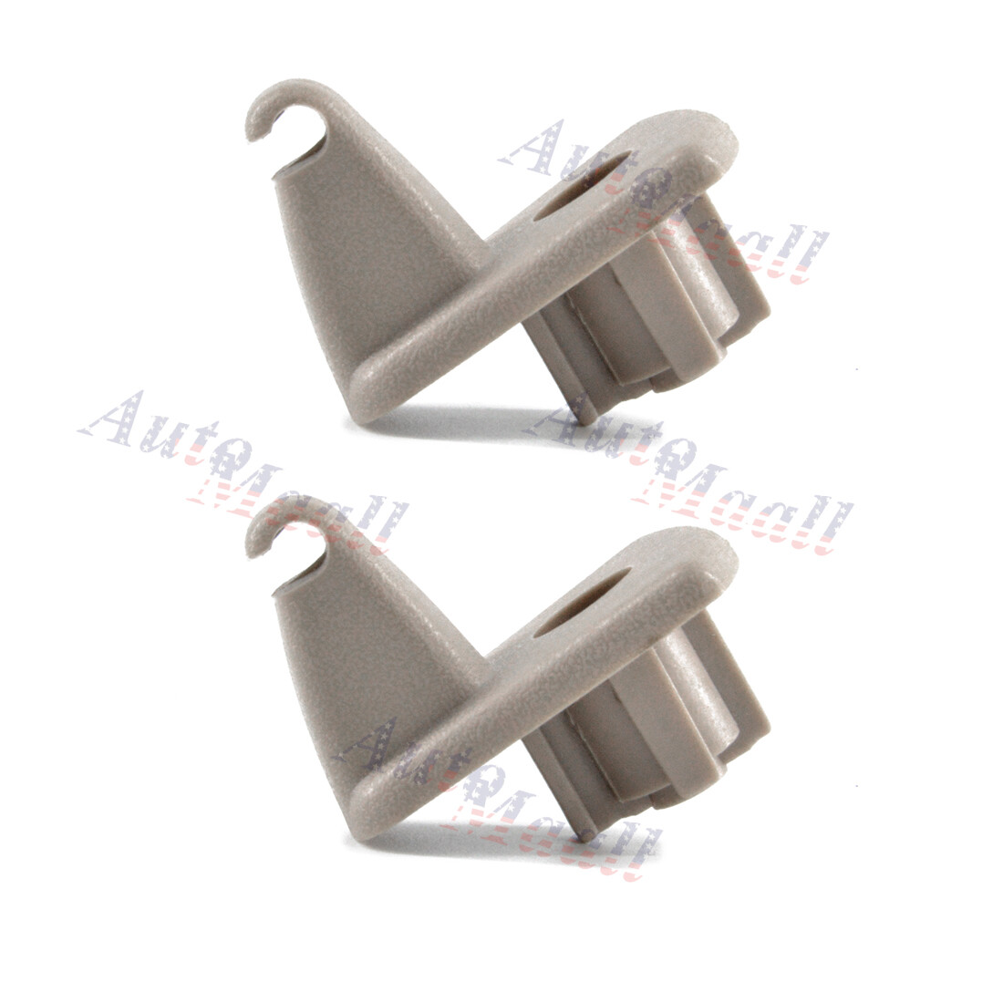 2pc Beige Sun Visor Holder Hook Clips for Chrysler 300 300C Dodge Charger Magnum