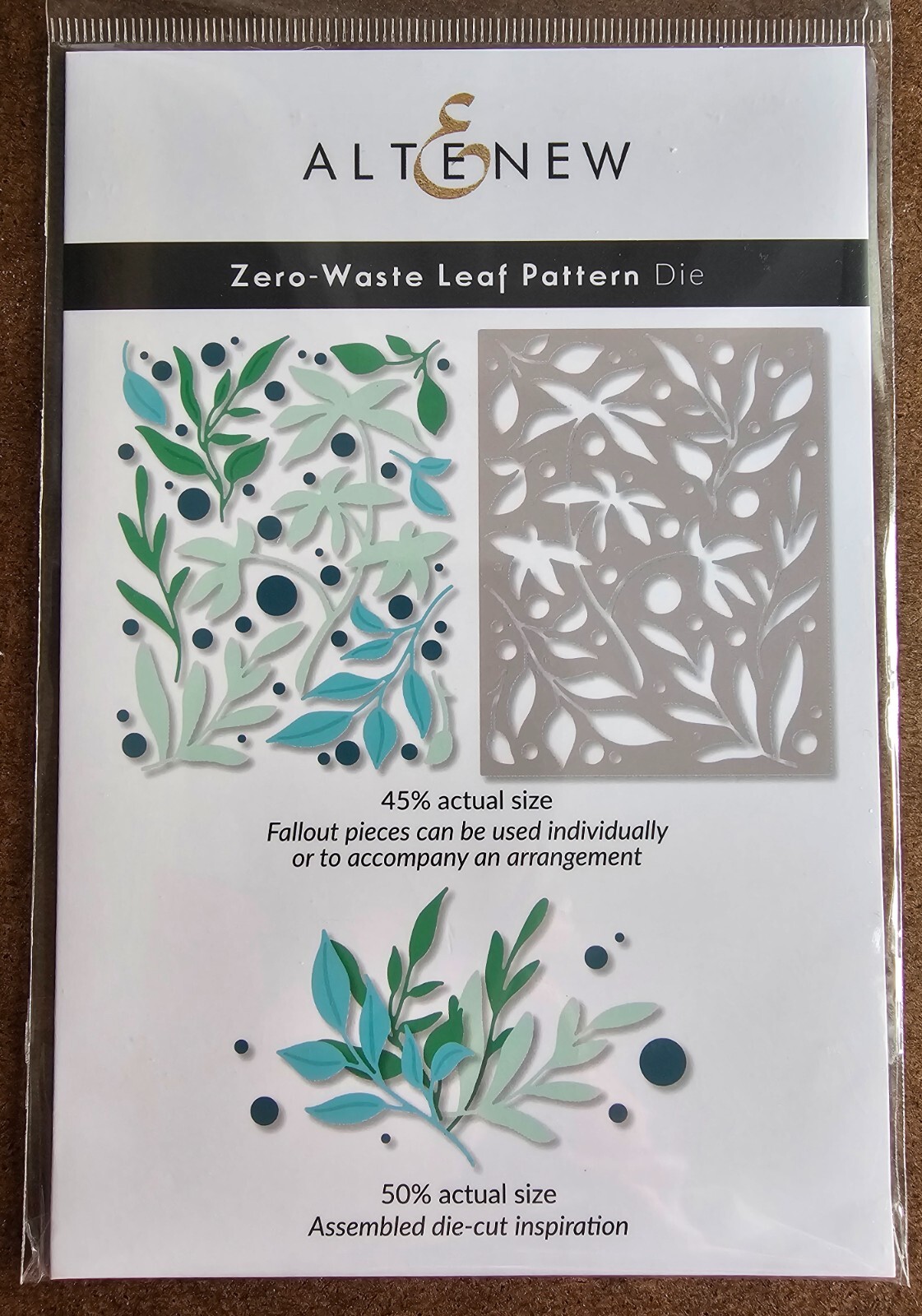 Altenew - Zero-Waste Leaf Pattern - Metal Cutting Die, NIP