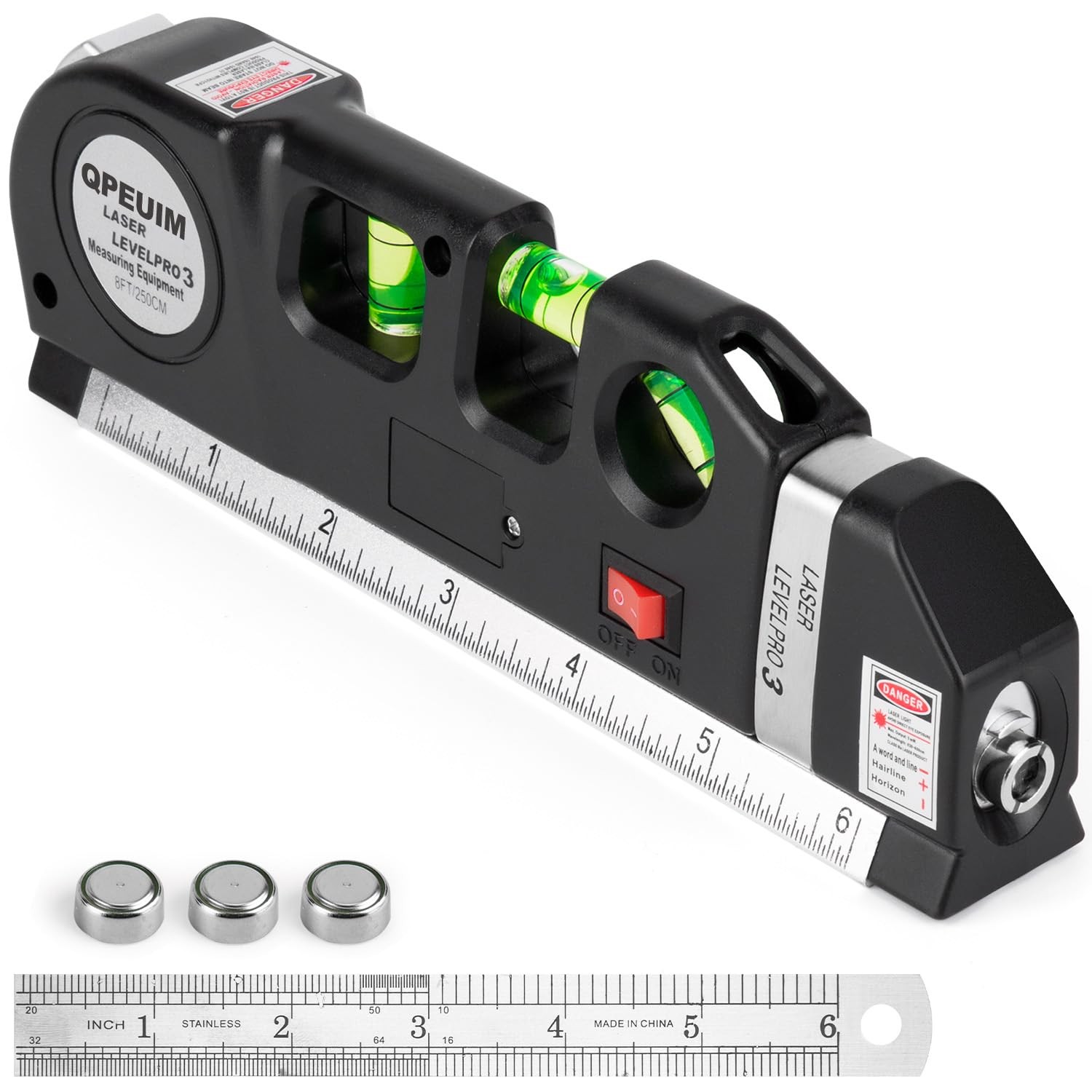 Laser Level Tool, Multipurpose Kit Standard Cross Line Red