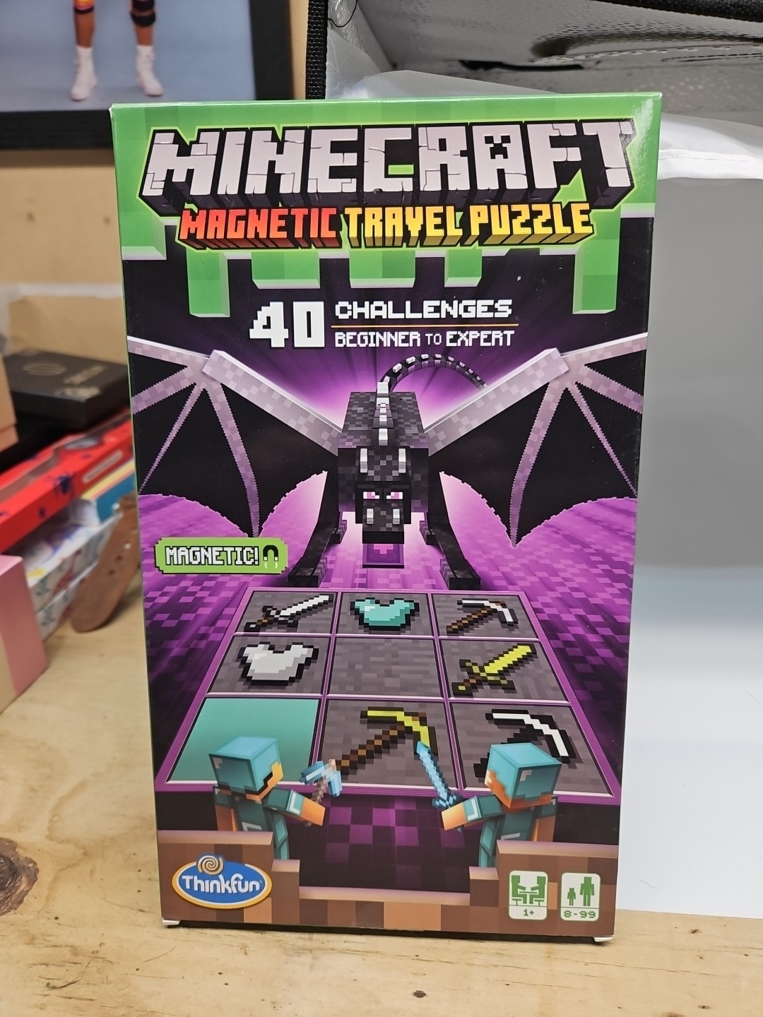 Minecraft Magnetic Travel Puzzle by ThinkFun