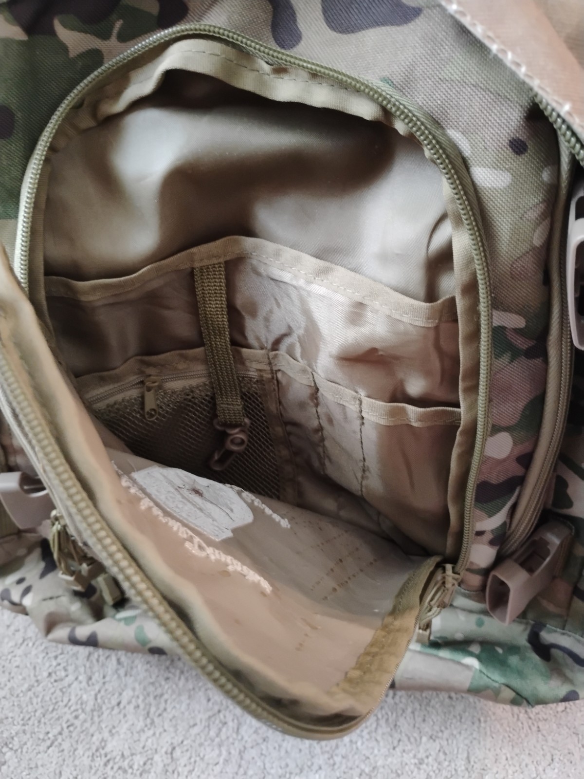 Camo 101st Airborne Division Eagle Strong Backpack, Missing Clip